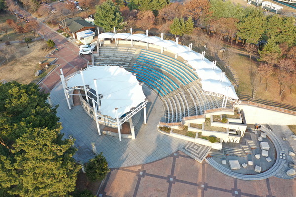 ▲ 드론으로 찍은 항공영상.