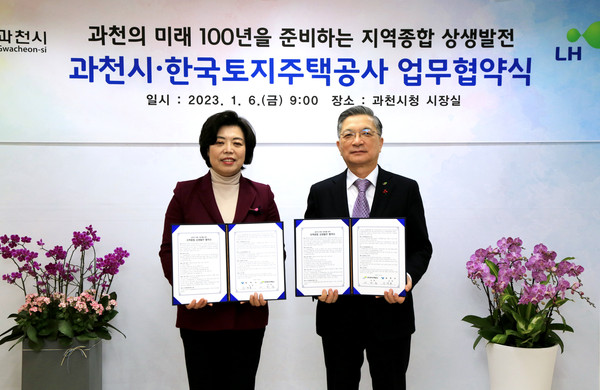 ▲ 과천시-LH, ‘지역종합 상생발전 협약’ 체결…‘과천 미래 100년’ 날개 달아.