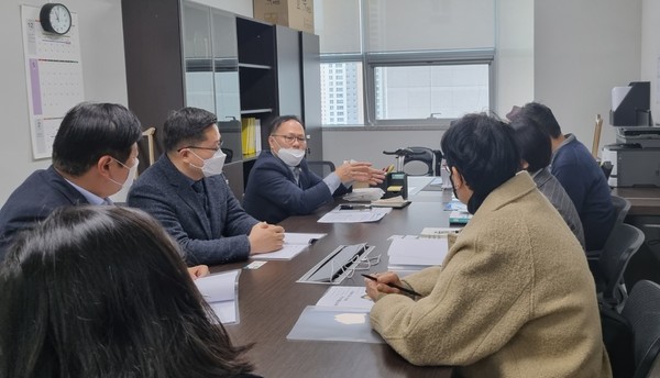 ▲ 박재용 의원, 장애인활동지원사 교육기관 추가 지정 관련 정담회.