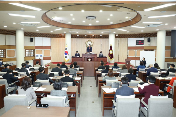 ▲ 고양시의회(임시회) 제3차 본회의.