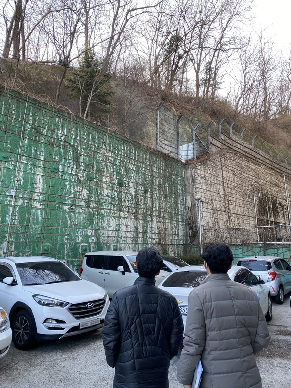 ▲ 재해취약지역 사전 예찰활동 진행 모습.