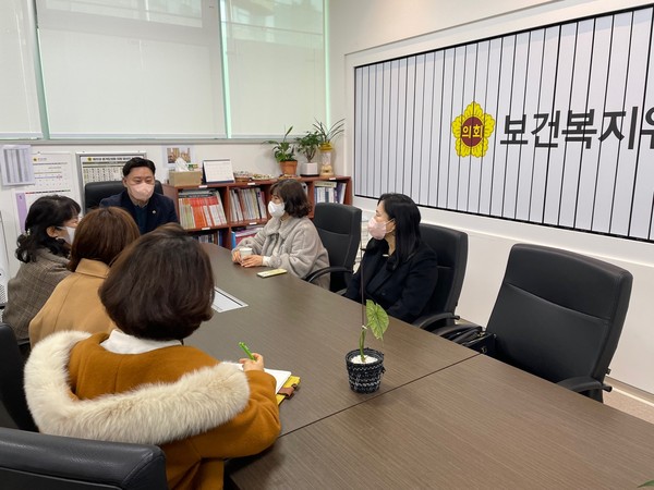 ▲ 정담회 진행하는 최종현 의원.