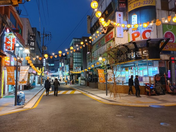 ▲ 오산 원동 상점가 모습.