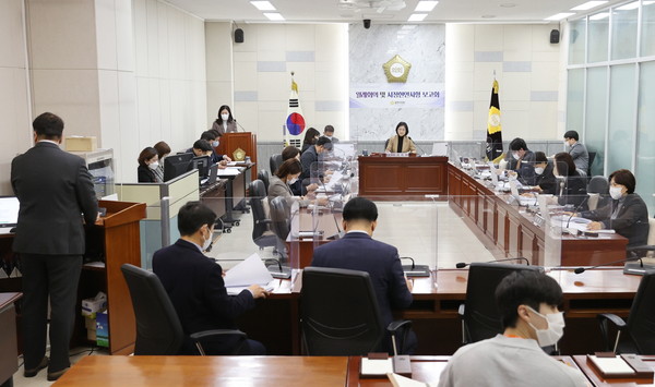 ▲ 광주시의회 주요업무계획보고 월례회의 및 시정현안사항 보고회.