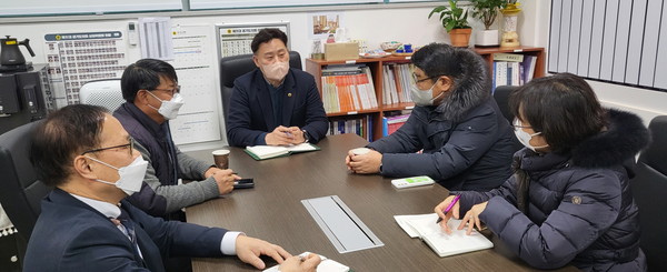▲ 보건복지위원회, 경기도장애인복지단체연합회와 정담회 개최 모습.