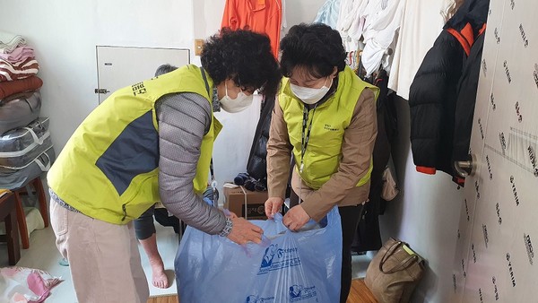▲ 우리동네 돌봄단 활동 모습.