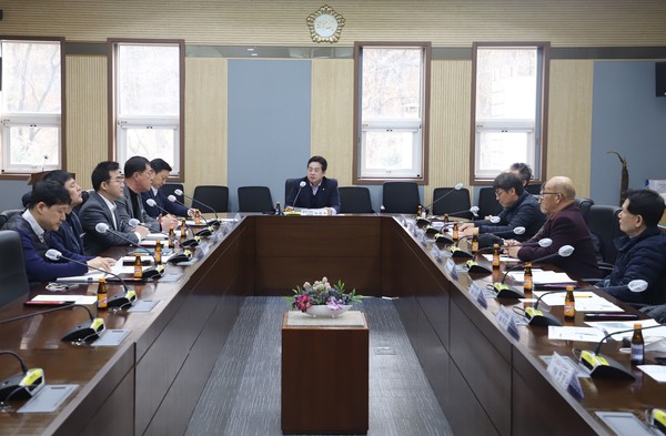 ▲ 진위면 가곡지구 도시개발사업 주민 간담회 모습.