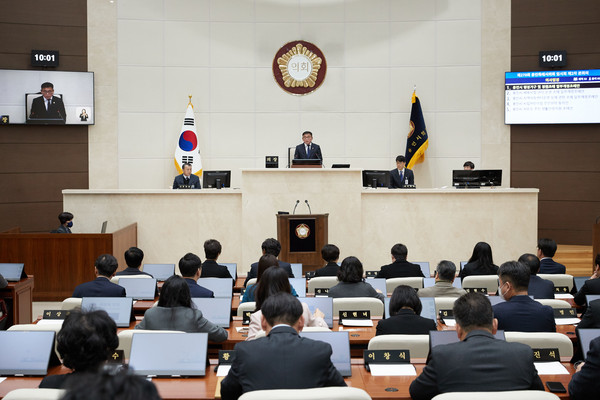 ▲ 용인특례시의회, 제270회 임시회 폐회 모습.