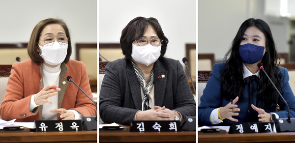 ▲ 유정옥-김숙희-정예지 의원.