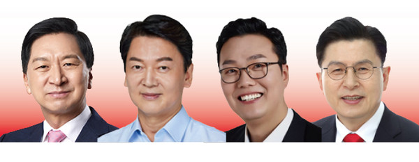 ▲ 김기현-안철수-천하람-황교안. /뉴시스