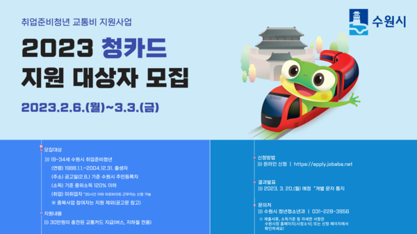 ▲ ‘청카드’ 신청 홍보물.