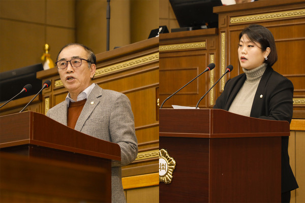 ▲ 백남환 의원, 차해영 의원.