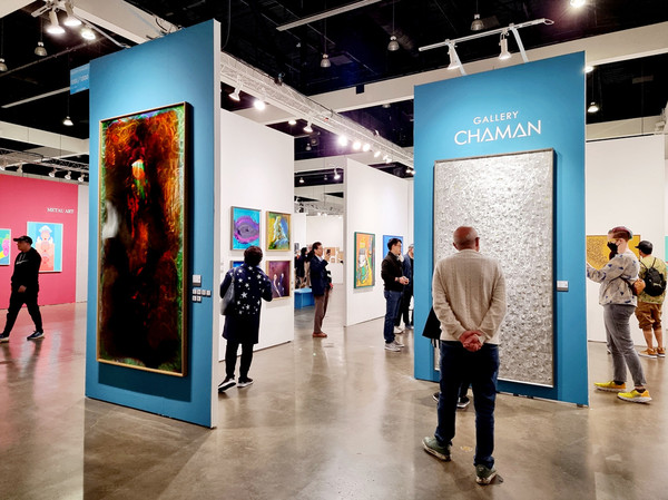 ▲ 최소리 작가 '2023 LA Art Show' 참여 현장.