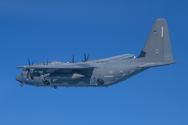 ▲ 한미 연합 특수작전훈련에 투입된 美 항공타격 자산 AC-130J. /뉴시스