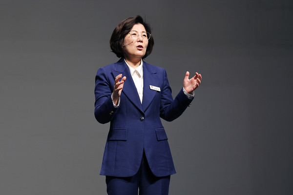 ▲ 안성시 '2023년 시민과의 정책공감토크'에 참석한 김보라 안성시장.