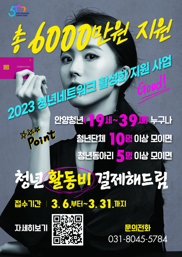 ▲ 안양시 청년 네트워크 홍보 포스터.