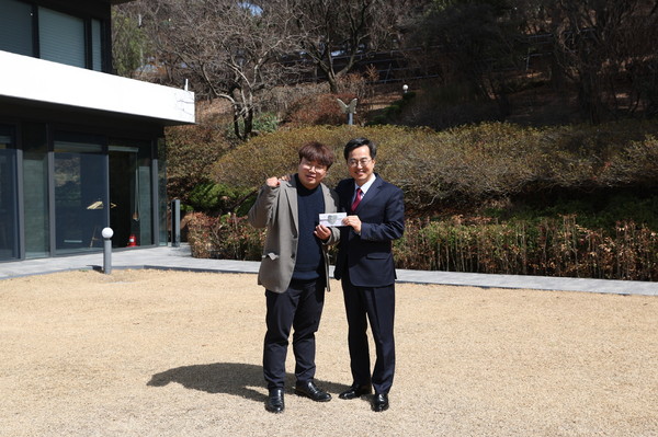 ▲ 유호준 의원-김동연 지사.
