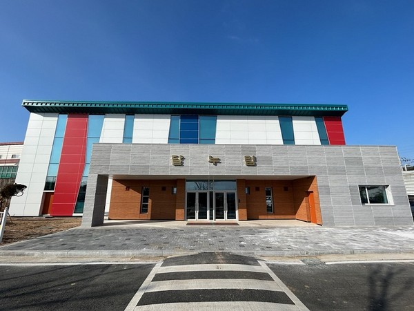 학교개방형 다목적체육관 건립 월롱초 전경