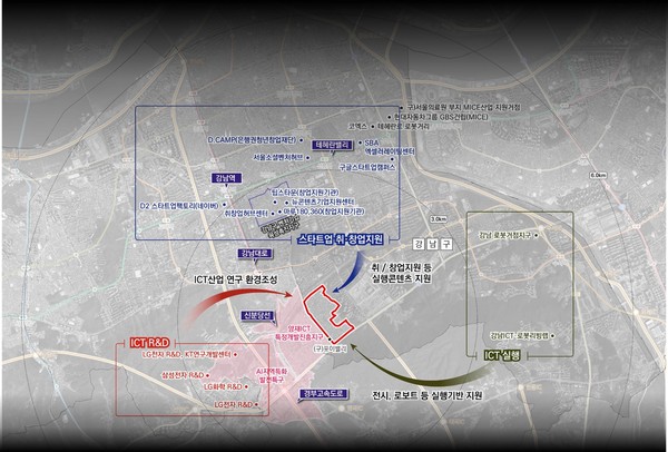 ▲ 개포4동 ICT특별개발진흥지구 대상지역.