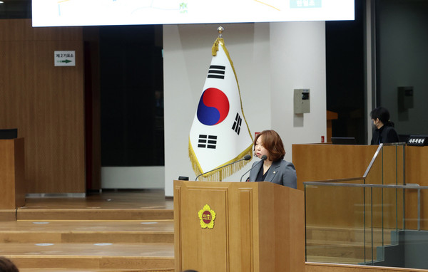 ▲ 발언하는 전자영 의원.