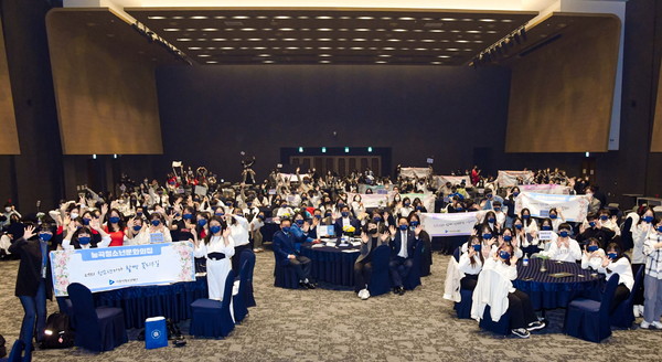 ▲ 시흥시 2023 청소년동아리연합인준식 개최 모습.