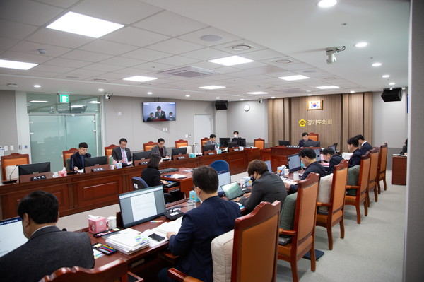 ▲ 제367회 임시회 제1차 상임위원회 회의.