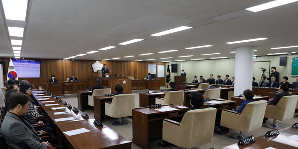 ▲ 제241회 임시회 개회 모습.