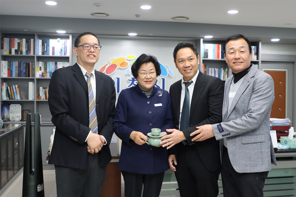▲ 김경희 이천시장 말레이시아 티아난 대표단 환담 모습.