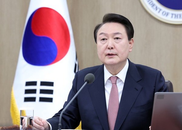 ▲ 국무회의 발언하는 윤석열 대통령. /뉴시스