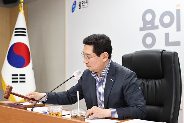 ▲ 전국대도시시장협의회 영상회의 모습.
