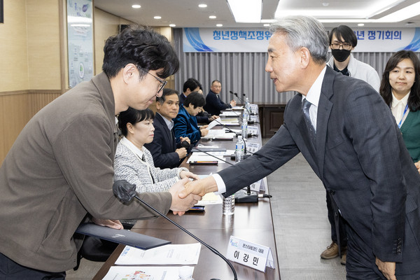 ▲ 계양구 2023년 청년정책조정위원회 개최 모습.