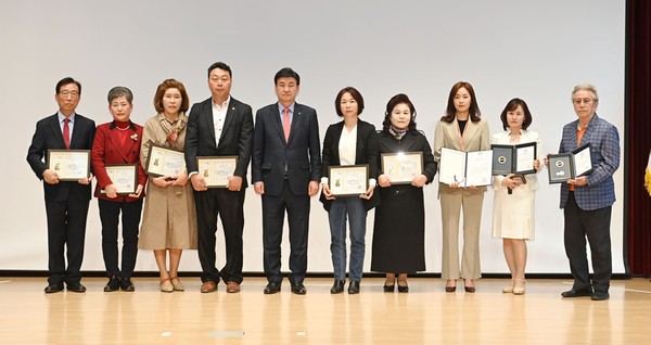 ▲ 광주시 4월 월례 회의 개최 모습.
