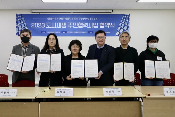 ▲ 주민협력사업 협약식 체결 기념사진.
