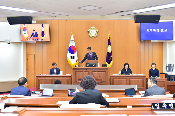 ▲ 양천구의회 299회 임시회 전경.