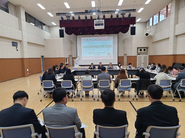 ▲ 박재용 의원, 양주시 장애아동을 위한 특수학교 진학 관련 정담회.