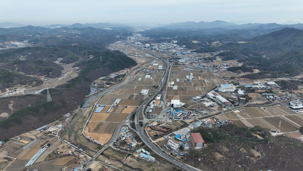 ▲ 용인특례시 처인구 이동읍과 남사읍 일대 전경.
