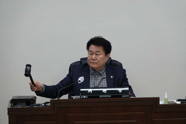 ▲ 제212회 임시회 제1차 폐회중 운영위원회 개최 모습.