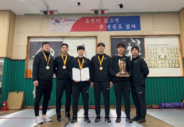 ▲ 광주시청 펜싱팀 모습.