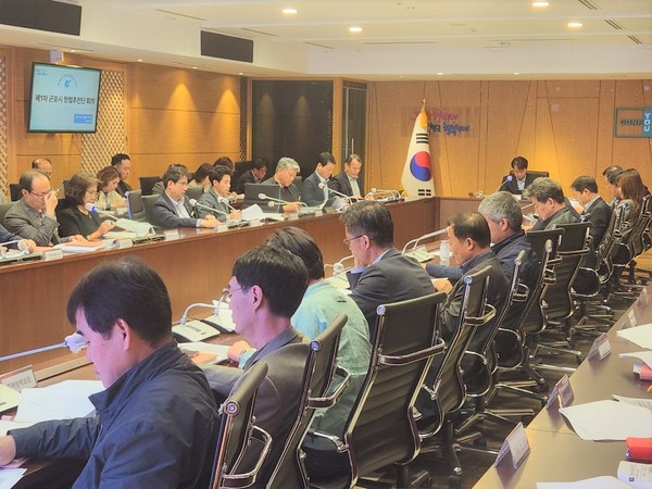 ▲ 군포시 청렴추진단회의 개최 모습.
