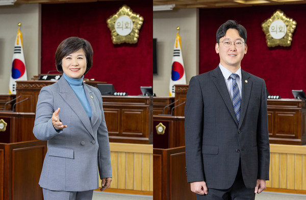 ▲ 강선영 의원, 고찬양 의원.
