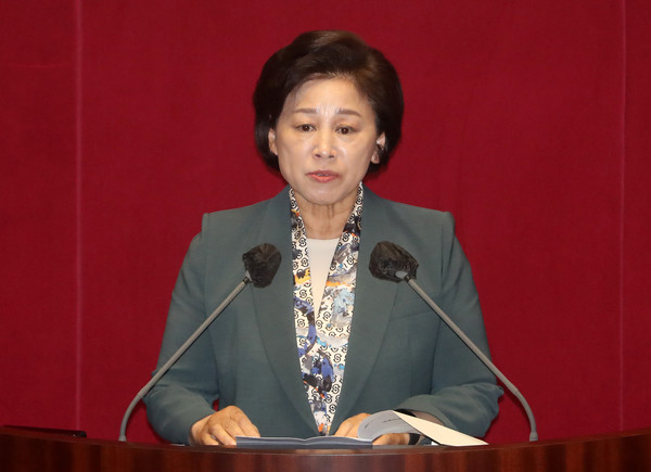 ▲ 제안설명하는 남인순 정개특위위원장. /뉴시스