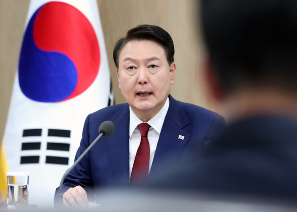 ▲ 국무회의 주재하는 윤석열 대통령. /뉴시스