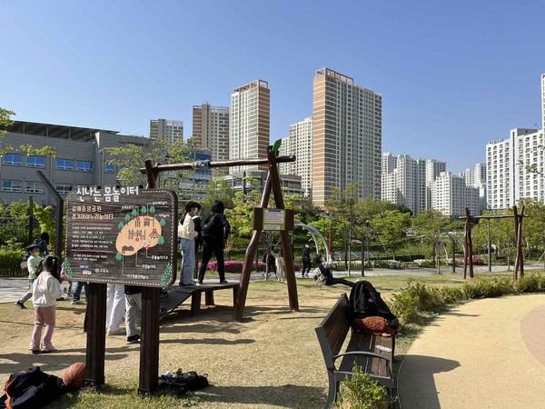 ▲ 구리시 갈매중앙공원 내 마을숲 모습.