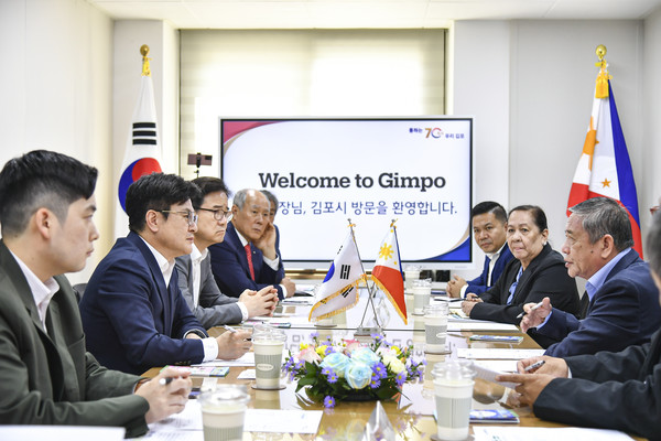▲ 김포시 필리핀 바콩시장 환담회 개최 모습.