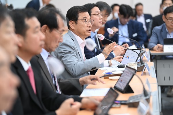 ▲ 하남시 시민참여 주간회의 개최 모습.