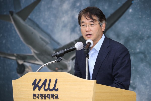 ▲ KAU 우주시스템기술연구소 개소식에 참석한 이동환 고양특례시장.