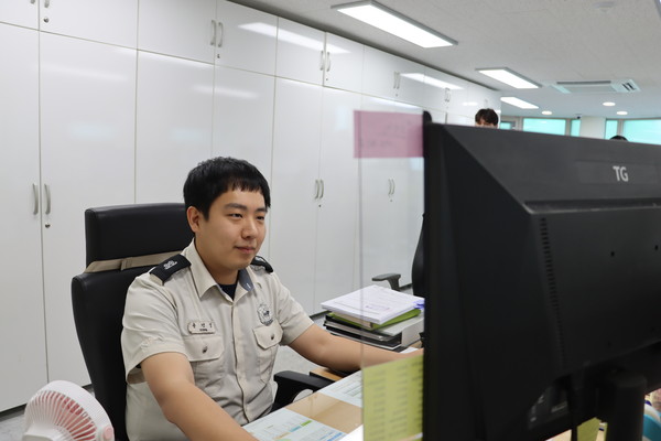 ▲ 소방사 용건영 위험물담당자.