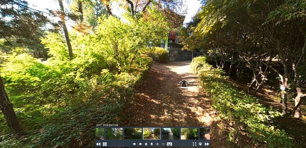 ▲ 양천둘레길(산림형) VR 투어 이미지 화면.