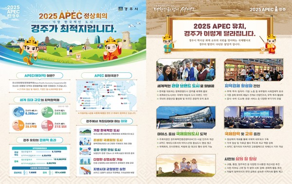 ▲ 경주시 2025 APEC 경주유치 홍보물.