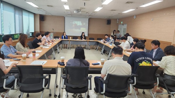 ▲ 계양구 지역사회 노인 통합돌봄 사업 간담회 개최 모습.